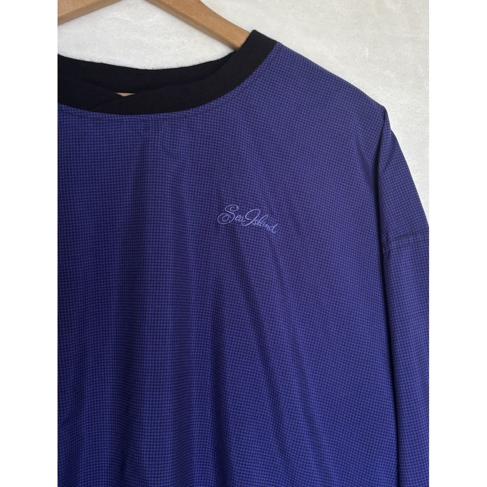 Vintage Roche Reversible Windbreaker Pullover XL USA Sea Island Crewneck Golf